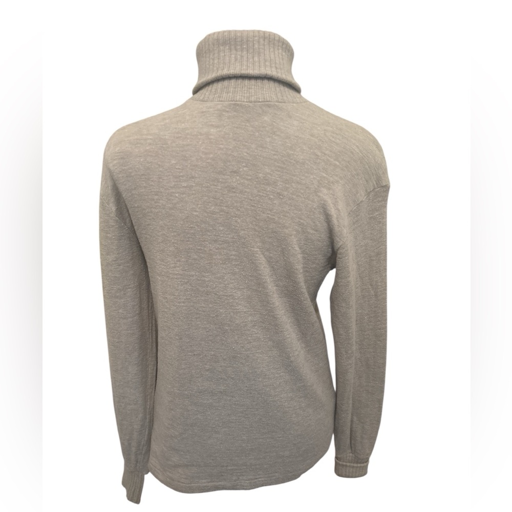 Men's Elegant Gray Turtleneck Sweater